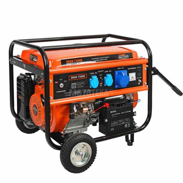Электрогенератор бензиновый Patriot (Патриот) Max Power SRGE 7200 Е