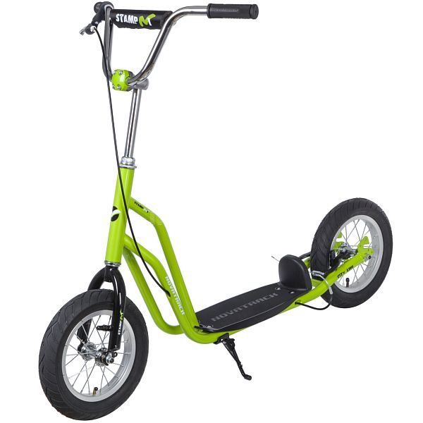 Самокат Novatrack (Новатрак) STAMP N1, салатовый