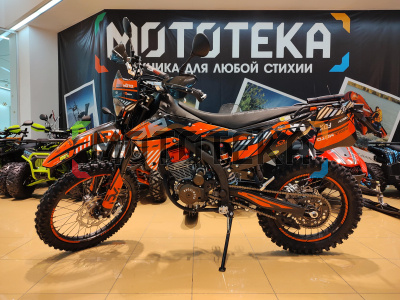 Мотоцикл кроссовый / эндуро Regulmoto (Регулмото) ZR PR 4 valves 6 Gear чёрный/оранжевый с ПТС