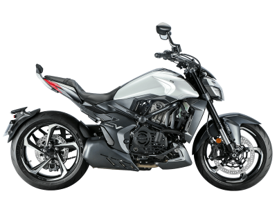 Мотоцикл дорожный Zontes (Зонтес) ZT350 - V1 (4T ZT184MP EFI) 17/17 (2023 г.) серебристый с ПТС