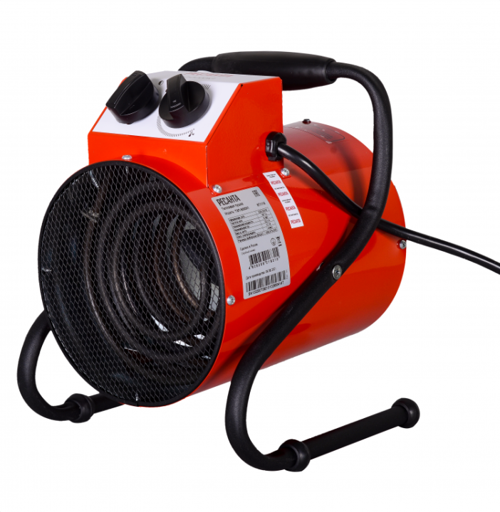 Тепловая электрическая пушка Ресанта ТЭП - 5000 К1 (круглая) Тепловая электрическая пушка Ресанта ТЭП - 5000 К1 (круглая)