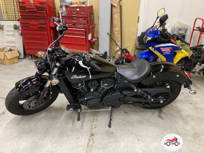 Мотоцикл Indian Scout 2018, Черный пробег 979 с ПТС