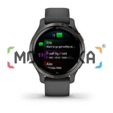 Смарт-часы Garmin (Гармин) Venu 2S, Wi-Fi, GPS, серые с силиконовым ремешком (010-02429-10)