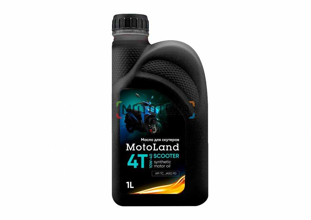 Масло моторное для скутеров MotoLand (Мотолэнд) Scooter 4T 10w40 SL 1л