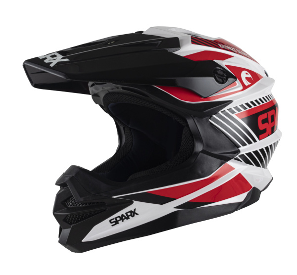 Шлем мото кроссовый SPARX Fenix Gravity (JK6803) бело-красный 3XL | Мототека