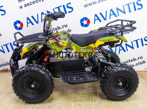 Электроквадроцикл детский Avantis (Авантис) ATV Classic E 800W сафари (машинокомплект) в магазине Мототека по цене 0 ₽