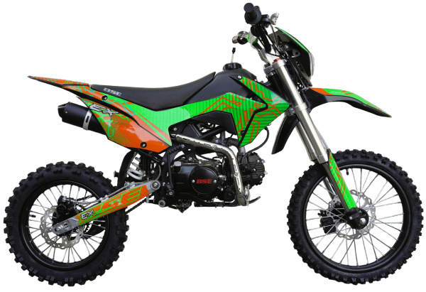 Питбайк BSE (БСЕ) EX 17/14 Green Orange Ant (040) | Мототека