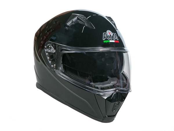 Шлем мото интеграл AiM (Аим) JK320 Black Glossy L