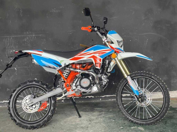 Питбайк Мотомир X - MOTOS RX 140 17/14 голубой/красный | Мототека