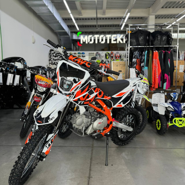 Питбайк KAYO (Кайо) BASIC K125EM 17/14 KRZ (механ. сцепл.. эл. стартер 2024 г.). обрешетка 1560012-789-3749 | Мототека