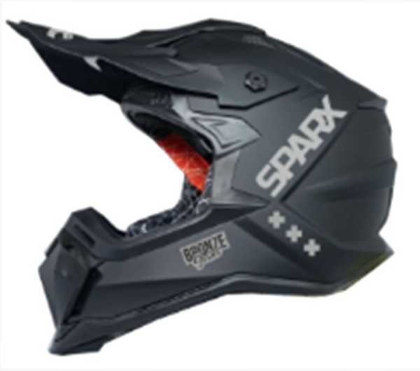 Шлем мото кроссовый Sparx (Спаркс) Raptor (JH-601) чёрный матовый XL
