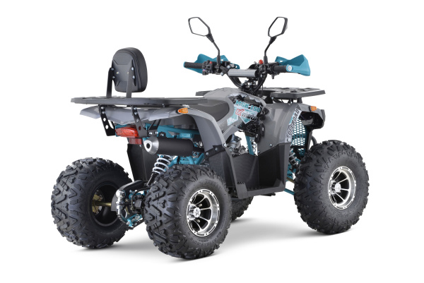 Квадроцикл подростковый FXMOTO (ФХМото) PIKE 150 чёрный/синий (машинокомплект) | Мототека